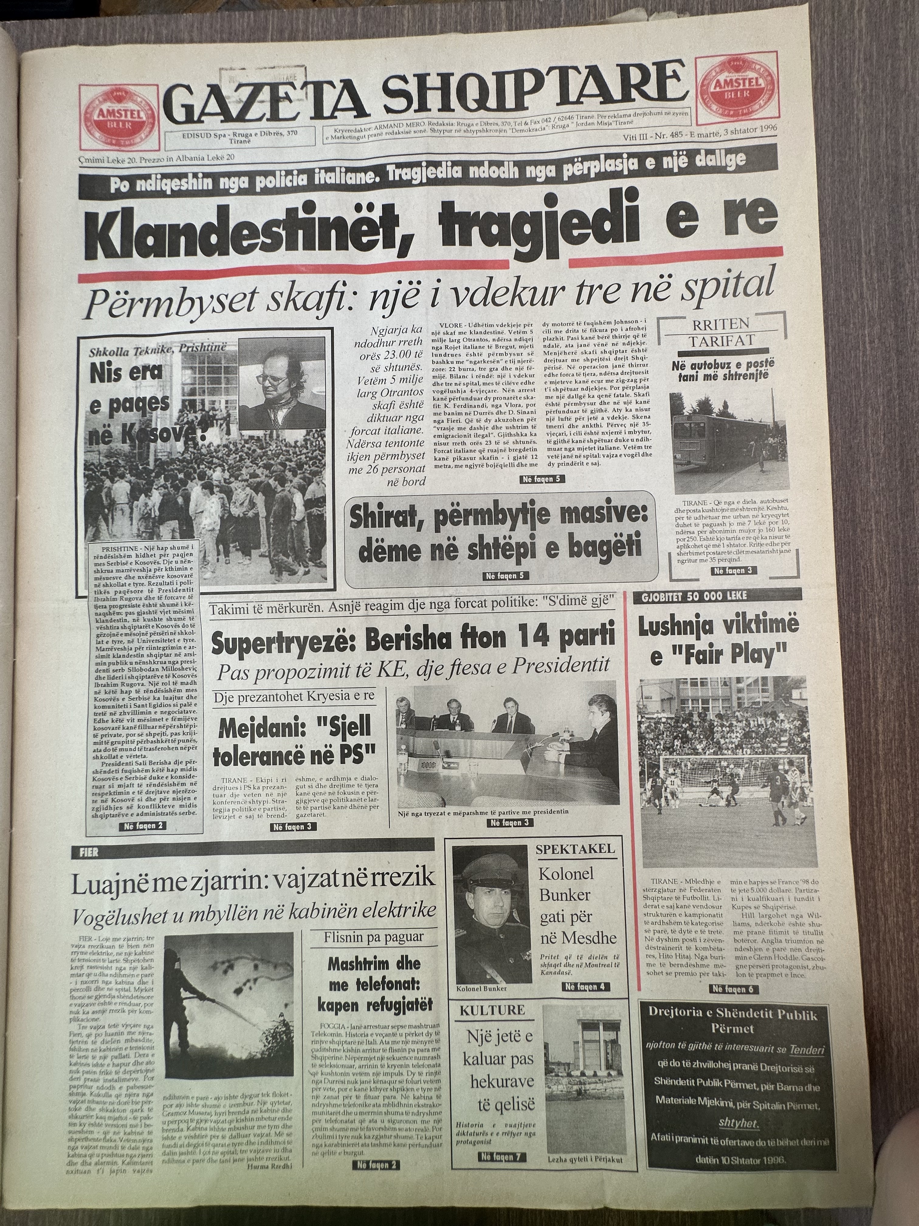 Gazeta Shqiptare 1996-02-03